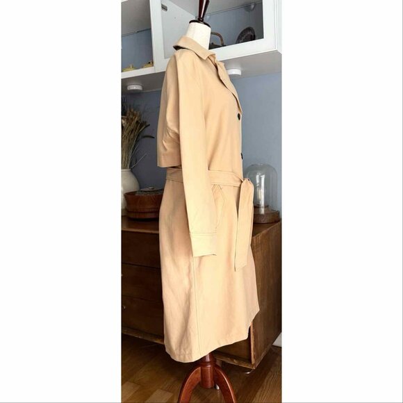 Rag & Bone Classic Cotton Trench Coat Khaki Size M - Picture 4 of 14